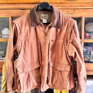 Woolrich Tan Field Jacket with Brown Collar